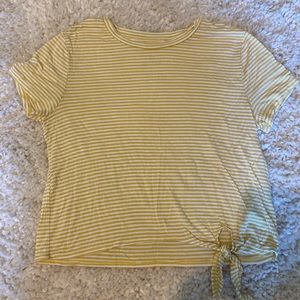 Aeropostale yellow striped top